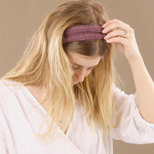 Load image into Gallery viewer, Wide Nepalese Headband - Maroon
