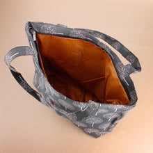 Load image into Gallery viewer, Large Tree Print Tote Shoulder Bag - Grey
