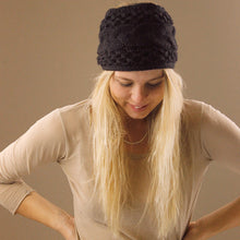 Load image into Gallery viewer, Knitted Extra Wide Headband - Black
