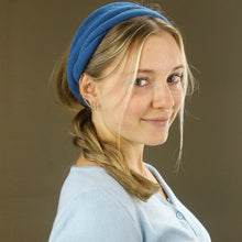 Load image into Gallery viewer, Double-Wrap Nepalese Headband -Blue
