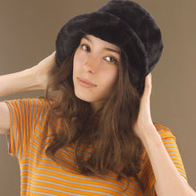 Load image into Gallery viewer, Fluffy Bucket Hat - Black
