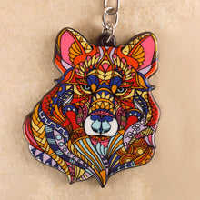 Load image into Gallery viewer, Wolf Keyring
