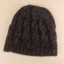 Load image into Gallery viewer, Black and Silver Beanie

